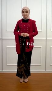 Redlove Kebaya / Kebaya Wisuda / Kebaya Selendang / Set Kebaya Modern / Kebaya Muslim