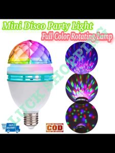 Led Mini Party Light Full Color Rotating Lamp Auto Rotating Stage Light Disco Crystal Light