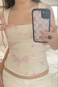 สลิงพิมพ์ลาย เสื้อกั๊ก แขนกุด สั้น ไม่มีสาย เสื้อท่อนบน สตรีทสไตล์ แฟชั่น ผู้หญิง ฤดูร้อน ลำลอง ใส่ตรงตัดพอดี วัสดุอื่น ๆ