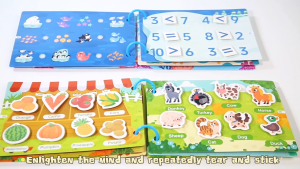 1-3 Year Montessori Busy Book Quiet Book Baby Enlightenment Book Kids Early Learning Activity Book