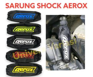 SARUNG SHOCKBREAKER MOTOR AEROX 155 CONNECTED ALL NEW OLD SEPASANG KANAN KIRI COVER SOK SHOK SHOKBREAKERS Sarung shock cover shockbreaker belakang motor Aerox 155 WARNA STABILO MERAH PUTIH BIRU KUNING NMAX MIO BEAT VARIO KLX CRF VARIASI AKSESORIS FAZZIO