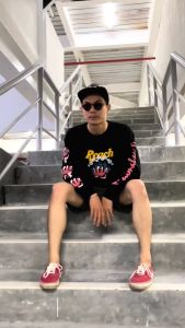 Reach Kaos Lengan Panjang Pria Heavyweight Cotton Combed 20s