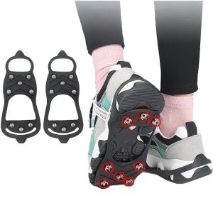 1Pair Professional Climbing Crampons 8 Studs Anti-Skid Ice Snow Walking Shoes Spike Grip Winter Outdoor Equipment Camping Gear