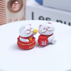 Mô Hình Mèo Lucky Mini Bộ Lục 6 Cái Trang Trí DIY Decord nhà cửa Xe Hơi- Art-house