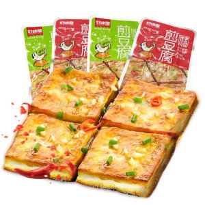 Good Taste House Fried Tofu Buns with Garlic Aroma and Spicy Flavor   Dried Tofu Products Spicy Strips Instant Snacks and Snacks