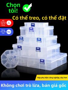 ZAVE | Clear Small Plastic Storage Box for Hardware and Electronic Parts