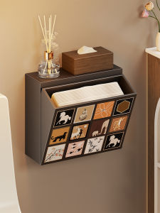 Multi-purpose Toilet Paper & Pad Storage Organizer No-Drilling