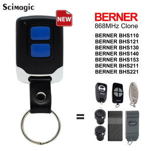 BERNER 868MHz Remote Control Garage Gate Door Opener Clone for BERNER BHS110 BHS121 BHS130 BHS140 BHS153 BHS211 BHS221 Copy