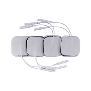 JBMBHC 10/20Pack 4*4cm DC Electrode Pads for Tens Acupuncture Physiotherapy Machine EMS Nerve Muscle Stimulator Slimming Massager Patch Massage Accessories