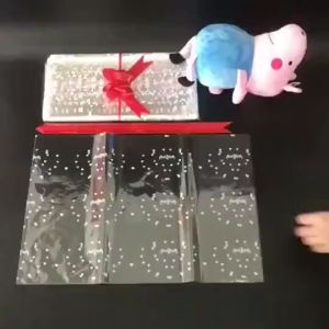 UMI 7 Size 100pcs  Love Soft Toy Doll Hamper Gift Wrapping Plastic Bag Opp Plastik Balut Hamper Bungkus Bunga Pembalut