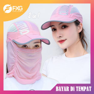 FXG Topi Visor Lipat Pria Wanita Anti UV Lebar / Topi Pantai Cadar HAT13