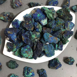 Natural Stone Raw Azurite Malachite Crystals Minerals Healing Stones Gemstones Reiki Home Decor Garden Decoration Spiritual Gift