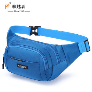 Climber Outdoor Sports Waist Bag for Men and Women Polyester Multilayer Crossbody Sling for Fitness Running Tourism