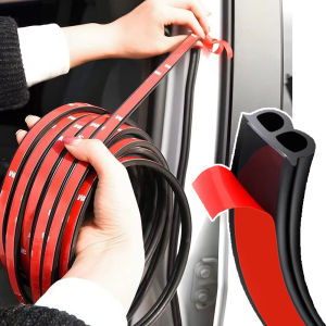 Car Door Edge Rubber Seal Strips Universal B Type Engine Trunk Cover Sealing Strip Noise Insulation for Auto Sealants Accessories