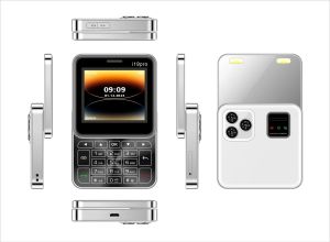 i19 Pro 90° Rotating Side Slider Mobile Phone 2.4" 2G GSM DualSim MP3 MP4 Camera Dual Flashlight Wireless FM Mini Lady CellPhone