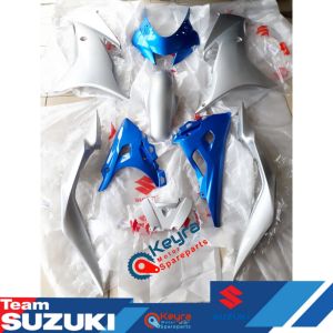 BODY SET GSX R150 BIRU SILVER VERSI ECSTAR ASLI ORIGINAL SUZUKI SGP