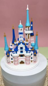 ZHBO Mainan Anak Perempuan Brick Nano Block Lego istana disney Model Susun Edukasi Mainan 6/7/8 tahun
