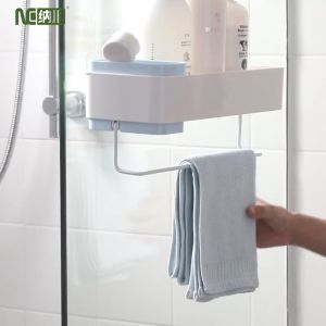 NACHUAN bathroom shelf bathroom home with magic sticker non-perforated wall-mounted toiletries storage box storage rack