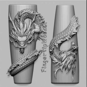 New Dominant Dragon King Nail Art Mold 3D Silicone Professional Nail Salon Decoration DIY Tool for Nail Design