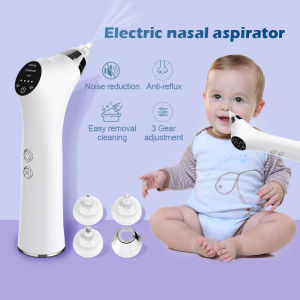 Portable Nasal Aspirator Baby Nose Cleaner Soft Silicone Baby Mucus Nasal Suction Babi Sedut Hingus Rechargeable USB Interface 吸鼻器