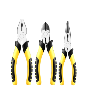 คีมปากแหลม 6 นิ้ว คีมตัดลวด Combination Pliers คีมปากเฉียง คีมจมูกเข็ม คีมอเนกประสงค์ คีมสายไฟ แพ็ค 3ชิ้น