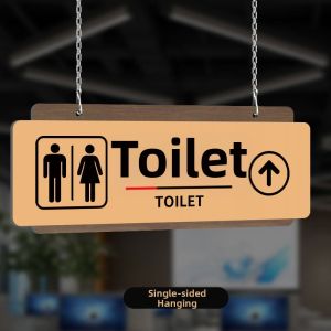 RUIKELAIXIANG | Restroom Direction Sign Acrylic