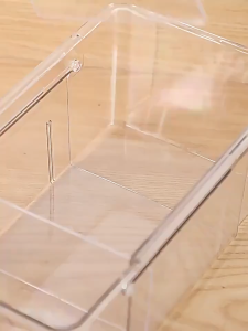 Adjustable Drawer Organizer Storage Box for Kitchenware with Clear Compartments and Divider for Utensils and Small Appliances