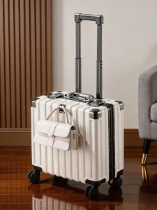 MANLVSHI | Stylish Portable Cabin-Approved Womens Suitcase 18 inch