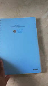 Sổ lò xo kép Caro B5 KLONG 576 200 trang - bìa nhựa trong suốt