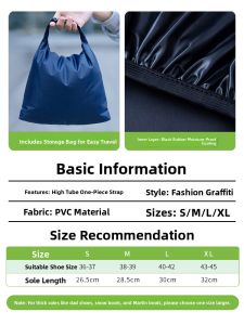 KeyRu | Waterproof Anti-Slip Thickened Durable Rain Hiking Shoe Covers