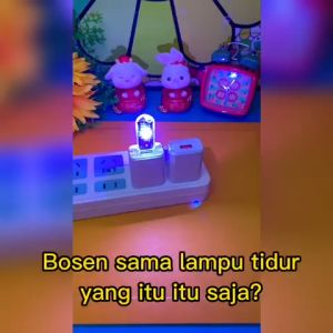 Lampu USB Mini Smart Voice Control | LED RGB | Lampu Tidur Suara Cerdas