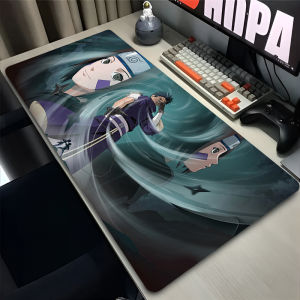 Bandai | Mouse Pad N-Naruto Obito Uchiha Desk Mat Black and white anime Mouse Mat Notbook Keyboard Pad alfombrilla E-sports Game Mousepad