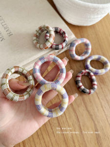 ยางยืดทรงกลมแบบหนาสำหรับผู้หญิง ไม่ทำลายเส้นผม ใช้งานได้นาน รัดผมสไตล์เกาหลี รัดผม ประดับผม เครื่องประดับผม