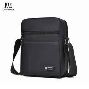 LouisWill Mens Shoulder Bag Waterproof Oxford Cloth Bag Messenger Bag Phone Bag Travel Bag Business Bag Large Capacity Cross Body Bag Lightweight Casual Bag Leisure Sport Street Bag