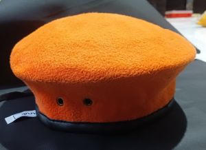 Topi Baret Warna Orange Kualitas Premium