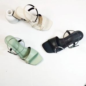 NEW Arival Sandal Hak Tahu Wanita 5 Cm Sandal Wanita Tali Manik Manik Gliter Import