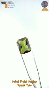 Batu Permata Zultanite Cutting Square Colour Changes