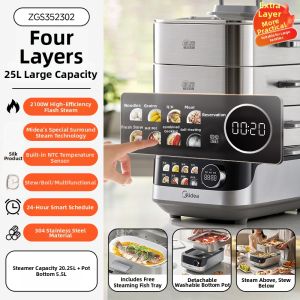 Midea | Large Capacity Stainless Steel Electric Steamer