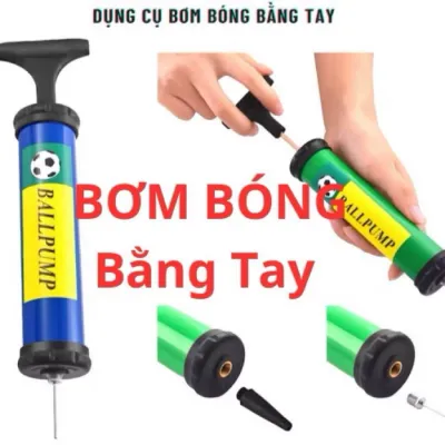 Dụng Cụ Bơm Bóng Bằng Tay Có 3 Van Khác Nhau - Bơm bóng đá Bóng rổ Bơm phao....