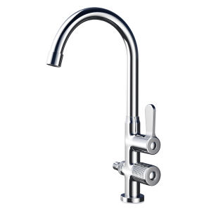 YEMO | Dual Outlet Outdoor Car Washing Faucet with Sun Protection and Freeze Protection