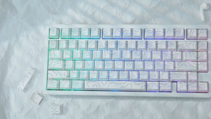 FANTASY T MALL Contour Lines OEM 135 Keys PBT Keycaps Contour 4.0 Two-Color Injection Molding Cherry Profile Shine-Through Gaming Keycaps Durable Textured Surface Smooth Feel Custom Mechanical Keyboard Set