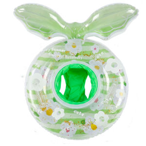 CHUXIU | Shiny Flower Thickened Inflatable Underarm Swimming Ring with Shade Seat