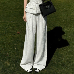 XUECAIQI | Halter Sleeveless Vest Wide Leg Pants Set Women