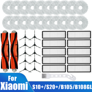 For Xiaomi Robot Vacuum S20+ / S10 Plus / B108GL / B105 / B108CN B113CN Spare Parts Main Side Brush Filter Mop Replacement