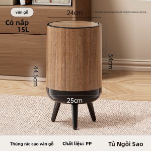 CHUMX | Thùng Rác Cổ Cao Có Nắp Phong Cách Retro