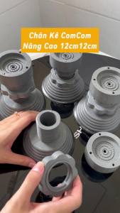 Chân kê máy giặt chống rung COMCOM điều chỉnh độ cao 10-12cm