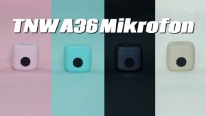 TNW A36 Wireless Microphone 2-In-1 Magnetic Clip On Mic Wireless Lavalier Mikrofon HP Plug & Play Lavalier Mikrofon Dan Charging Case Mic Wireless for Youtuber Vlog Tiktok Live Streaming