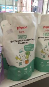 PIGEON Baby Liquid Bottle & Aksesoris CLEANSER free SLS 450 Ml Refill 5IN1 Sabun pembersih botol bayi
