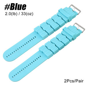 1Pair Ankle Wrist Weights (495g Each) Adjustable Leg Arm Weights Weighted Wristbands Bracelets for Walking Running Yoga