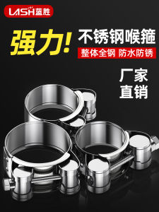 Stainless Steel Pipe Clamp Strong Oil Gas Tube Tightening Band European Style Throat Clamp Quick Install Fixed Snap for Pipeline